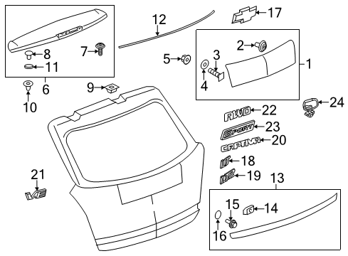2012 Chevy Captiva Sport Parking Aid Diagram