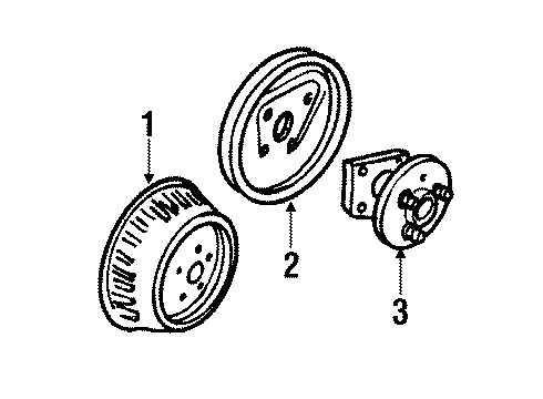 1986 Oldsmobile Cutlass Ciera Rear Brakes Diagram