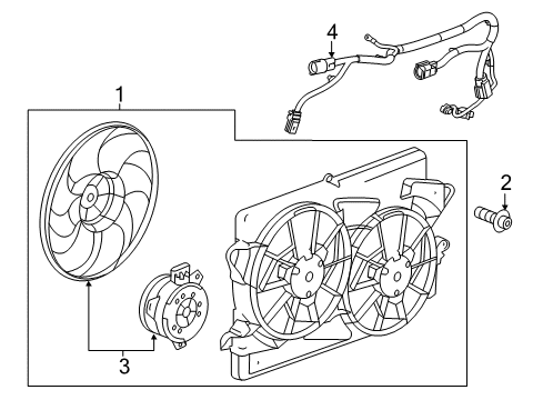 2019 Buick LaCrosse Cooling System, Radiator, Water Pump, Cooling Fan Diagram 3 - Thumbnail