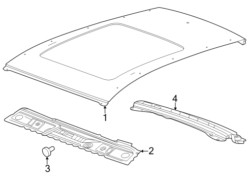 2024 Buick Encore GX Roof & Components Diagram 2 - Thumbnail