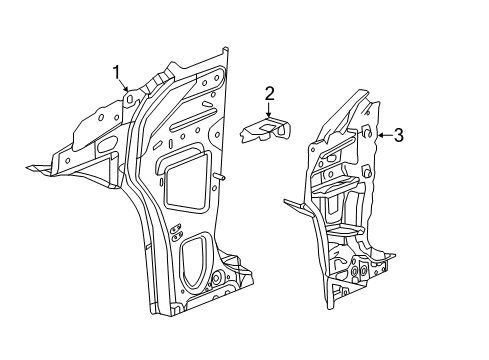2018 Chevy Malibu Hinge Pillar Diagram