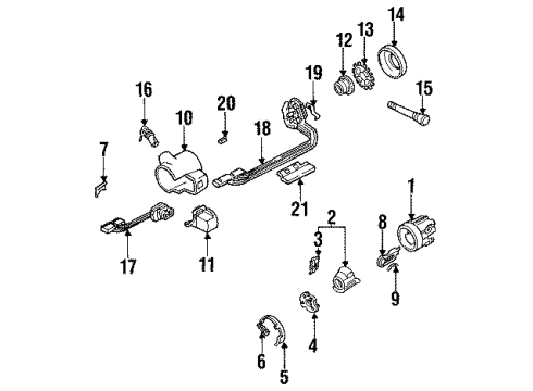 1992 GMC Jimmy Ignition Lock, Electrical Diagram 3 - Thumbnail