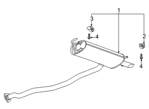 2023 Buick Encore GX Exhaust Components Diagram 2 - Thumbnail