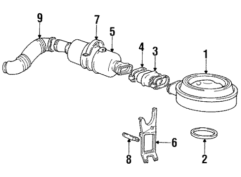 1985 GMC C2500 Suburban Air Intake Diagram