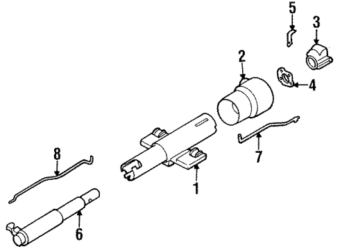 1997 Oldsmobile 88 Lower Bowl Diagram for 26015314
