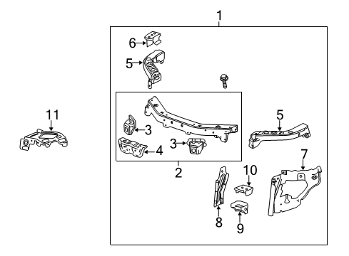 2015 Chevy Equinox Radiator Support Diagram