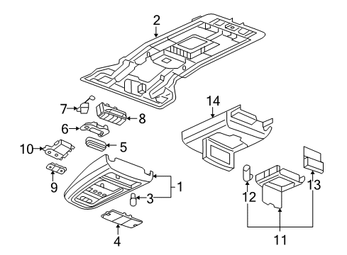 2005 Pontiac Montana Overhead Console Diagram 4 - Thumbnail