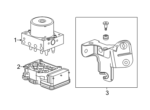 2014 Chevy Sonic ABS Components Diagram