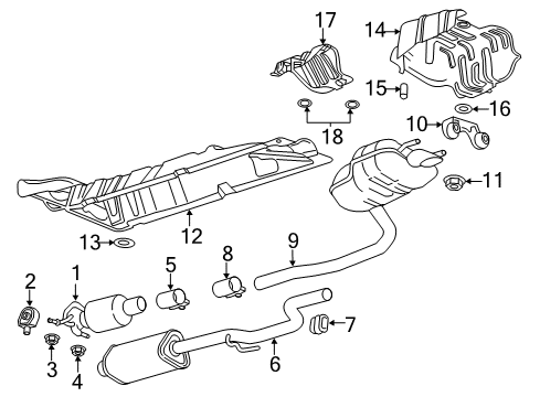 2016 Chevy Cruze Bracket Nut Diagram for 11546438