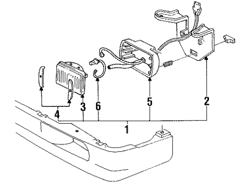 1993 Chevy S10 Bulbs Diagram