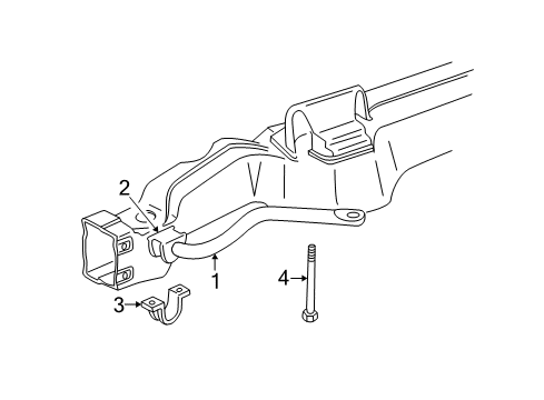 1985 GMC Safari Stabilizer Bar & Components - Front Diagram