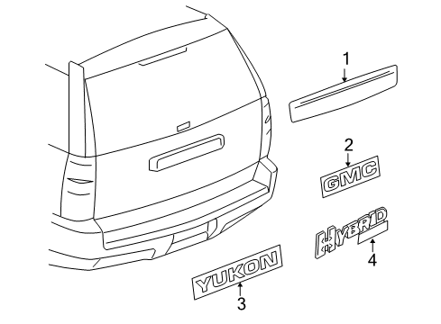 2011 GMC Yukon Parking Aid Diagram 5 - Thumbnail