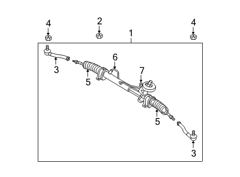 2009 Chevy Aveo5 Steering Gear Diagram for 95918426