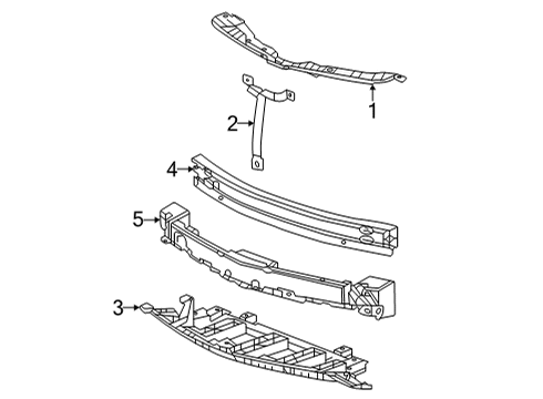 2022 Chevy Bolt EUV Bumper & Components - Front Diagram 2 - Thumbnail