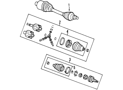 2012 Chevy Impala Front Axle Shafts & Joints, Drive Axles Diagram