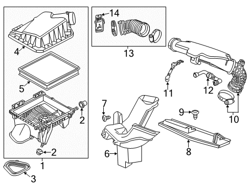 2016 Chevy Malibu Limited Air Intake Diagram