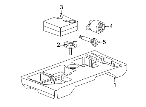 2015 Chevy Spark EV Interior Trim - Rear Body Diagram 2 - Thumbnail