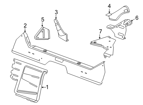 2017 Chevy Corvette Rear Body Diagram