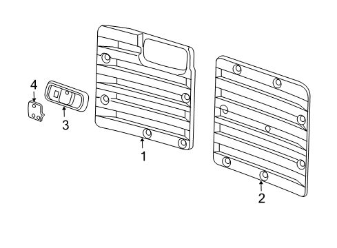 2011 Chevy Express 2500 Interior Trim - Back Door Diagram 2 - Thumbnail