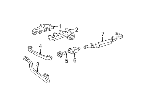1997 GMC C2500 Converter Diagram for 15991752