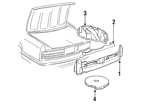 1996 Buick Regal Spare Cover Diagram for 10293350