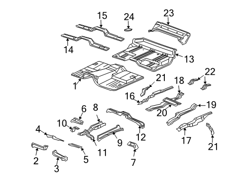 2004 Hummer H2 Floor Diagram