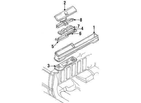 1992 GMC K2500 Tray Diagram for 15639595