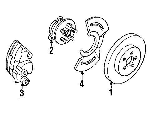 1993 Cadillac Seville Front Brakes Diagram