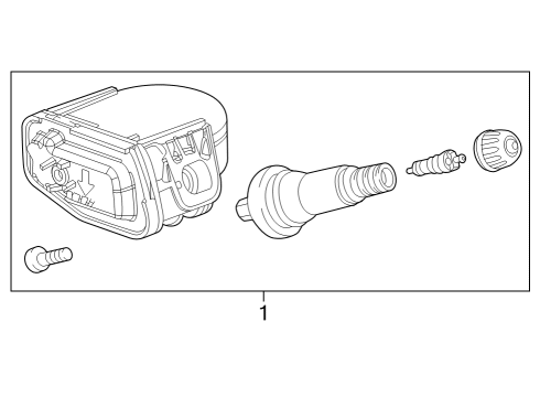 2023 GMC Canyon Tire Pressure Sensor Diagram for 84991144