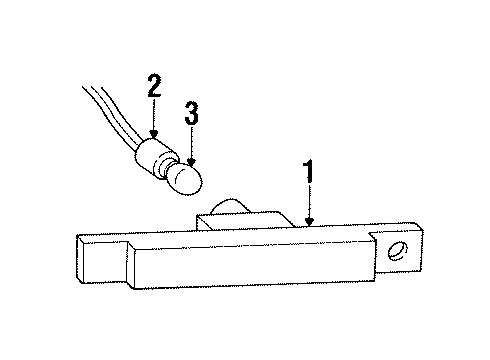 1996 Saturn SC1 Side Marker & Signal Lamps Diagram