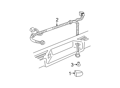 2004 Cadillac Escalade EXT License Lamps Diagram