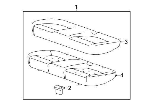 2012 Chevy Sonic Rear Seat Components Diagram 3 - Thumbnail