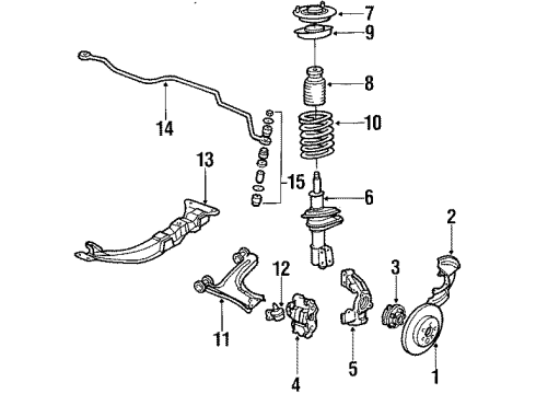 1994 Chevy Cavalier Front Brakes Diagram