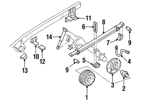1990 Chevy C3500 Rear Brakes Diagram