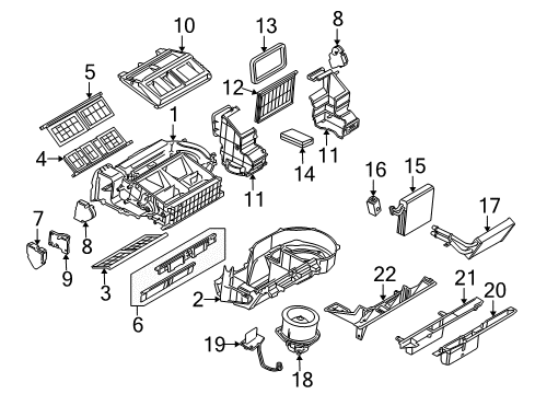2006 Chevy Uplander Blower Motor & Fan Diagram