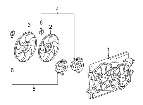 2017 GMC Terrain Cooling System, Radiator, Water Pump, Cooling Fan Diagram 4 - Thumbnail
