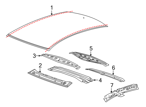 2012 Buick LaCrosse Roof & Components Diagram 2 - Thumbnail