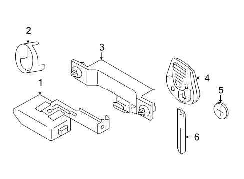 2016 Chevy City Express Keyless Entry Components Diagram
