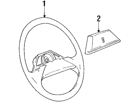 1990 Oldsmobile Silhouette Wheel Diagram for 22548680
