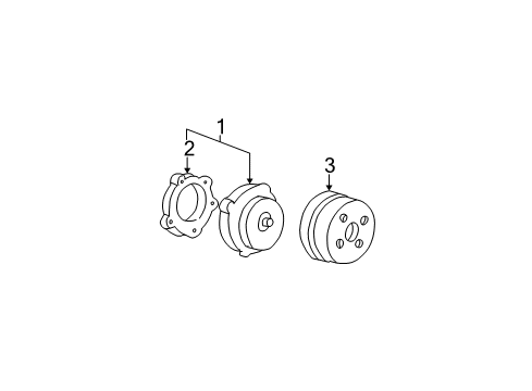 2006 Pontiac G6 Cooling System, Radiator, Water Pump, Cooling Fan Diagram 2 - Thumbnail