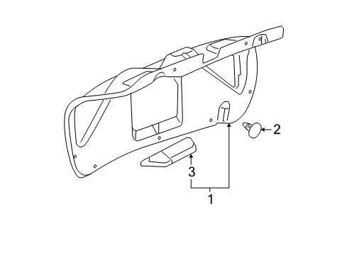 2007 Buick LaCrosse Interior Trim - Trunk Lid Diagram