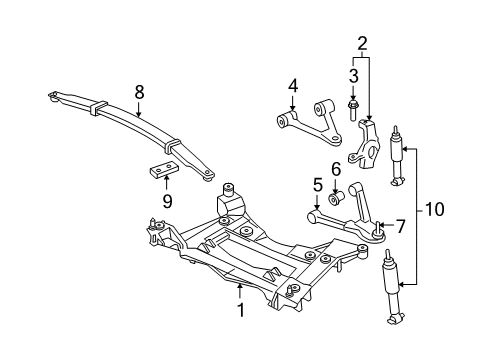 2011 Chevy Corvette Lower Control Arm, Passenger Side Diagram for 20799886