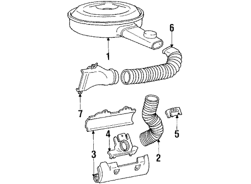 1987 Pontiac Safari Air Inlet Diagram