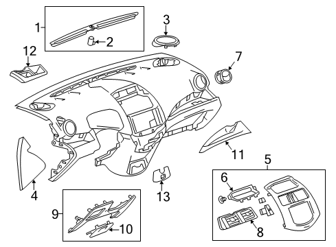 2014 Chevy Spark EV Side Cover Diagram for 96909221