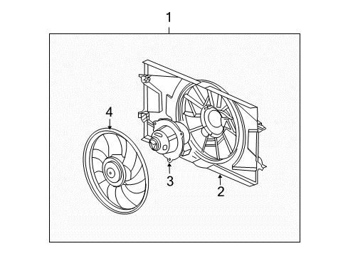 2007 Pontiac G5 Cooling System, Radiator, Water Pump, Cooling Fan Diagram 2 - Thumbnail