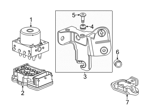2016 Buick Encore ABS Components Diagram