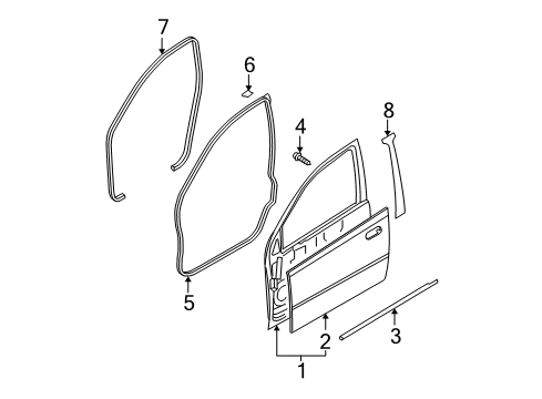 2006 Chevy Aveo Front Door Diagram