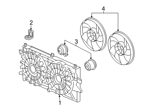 2007 Buick LaCrosse Cooling System, Radiator, Water Pump, Cooling Fan Diagram 3 - Thumbnail
