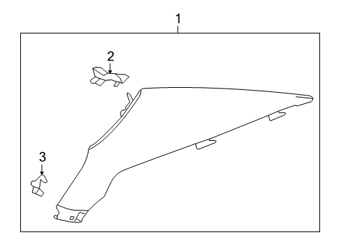 2011 Buick LaCrosse Interior Trim - Quarter Panels Diagram