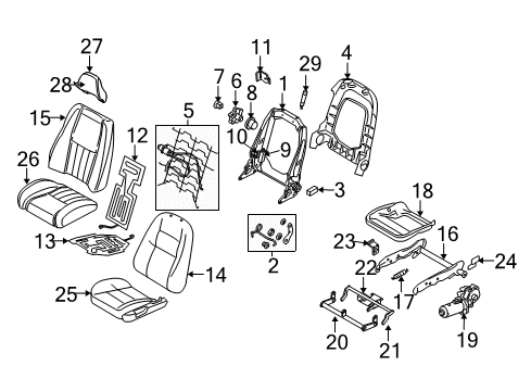 Transmission, Driver Side Diagram for 8686960